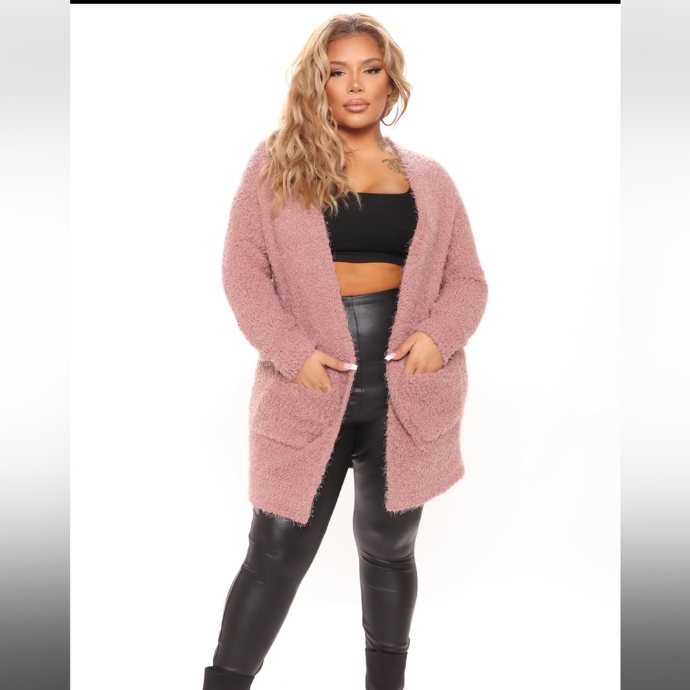 Wine Color Cardigan